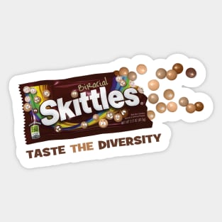 Biracial Skittles Sticker